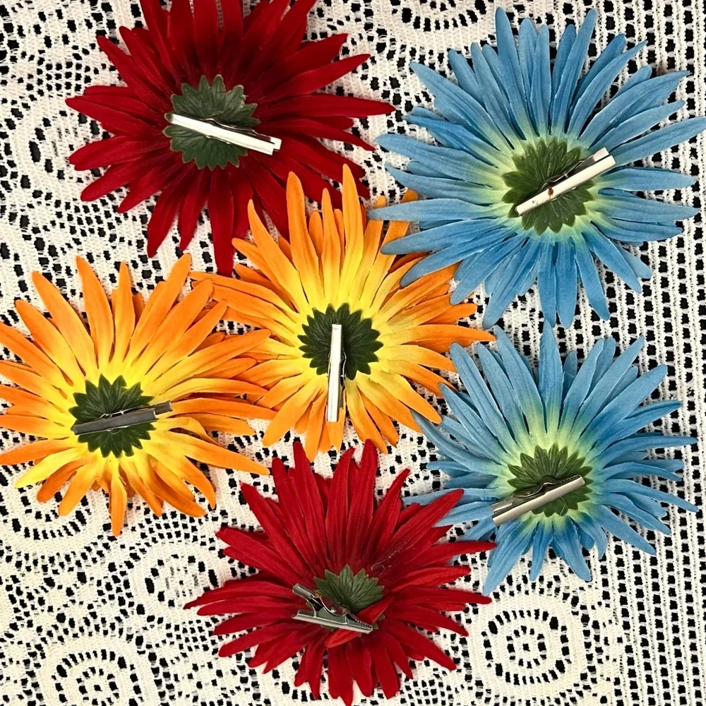 Faux Artificial Flower Large Lot | Gerber Daisies | *SEE NOTE | Colorful